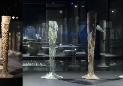 Skleněná číše z doby Karla IV.